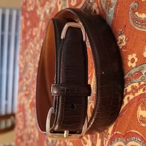 Lauren Ralph Lauren brown embossed leather Size L